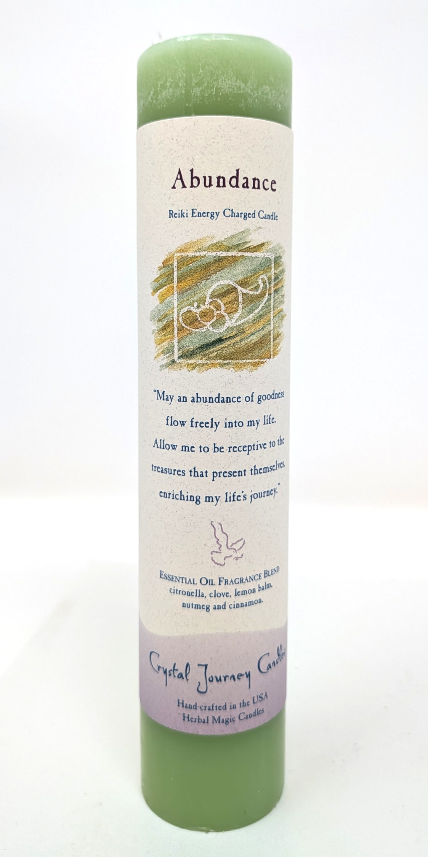 "Abundance" Herbal Magic Pillar