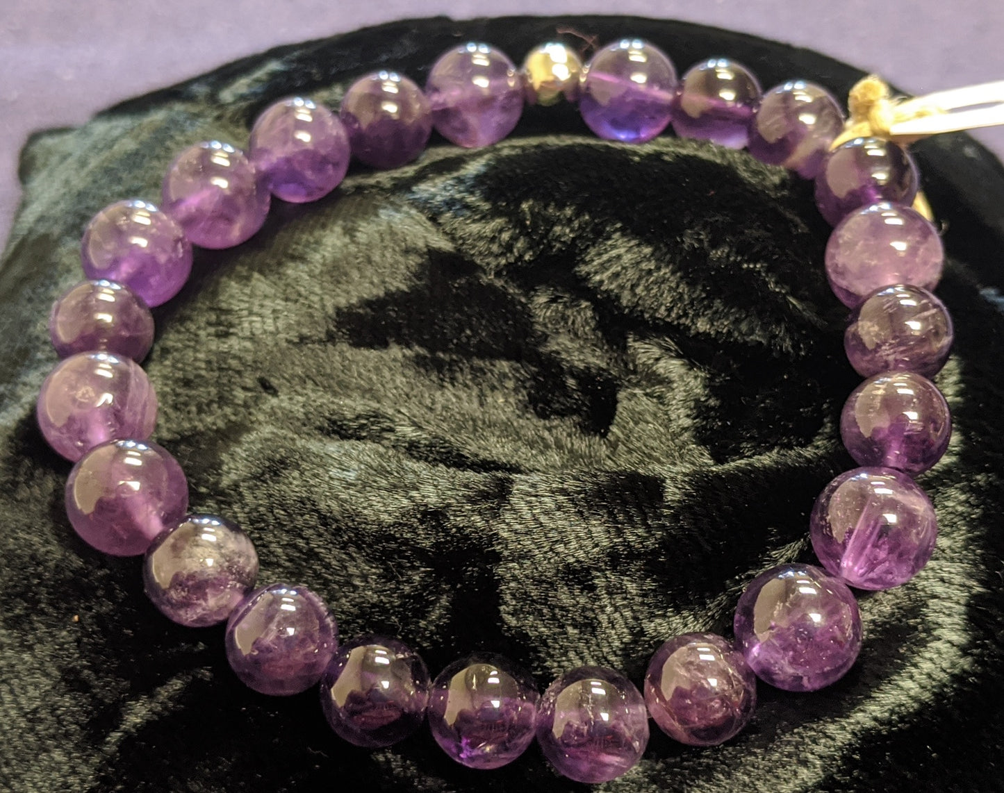 Amethyst Beaded Bracelet