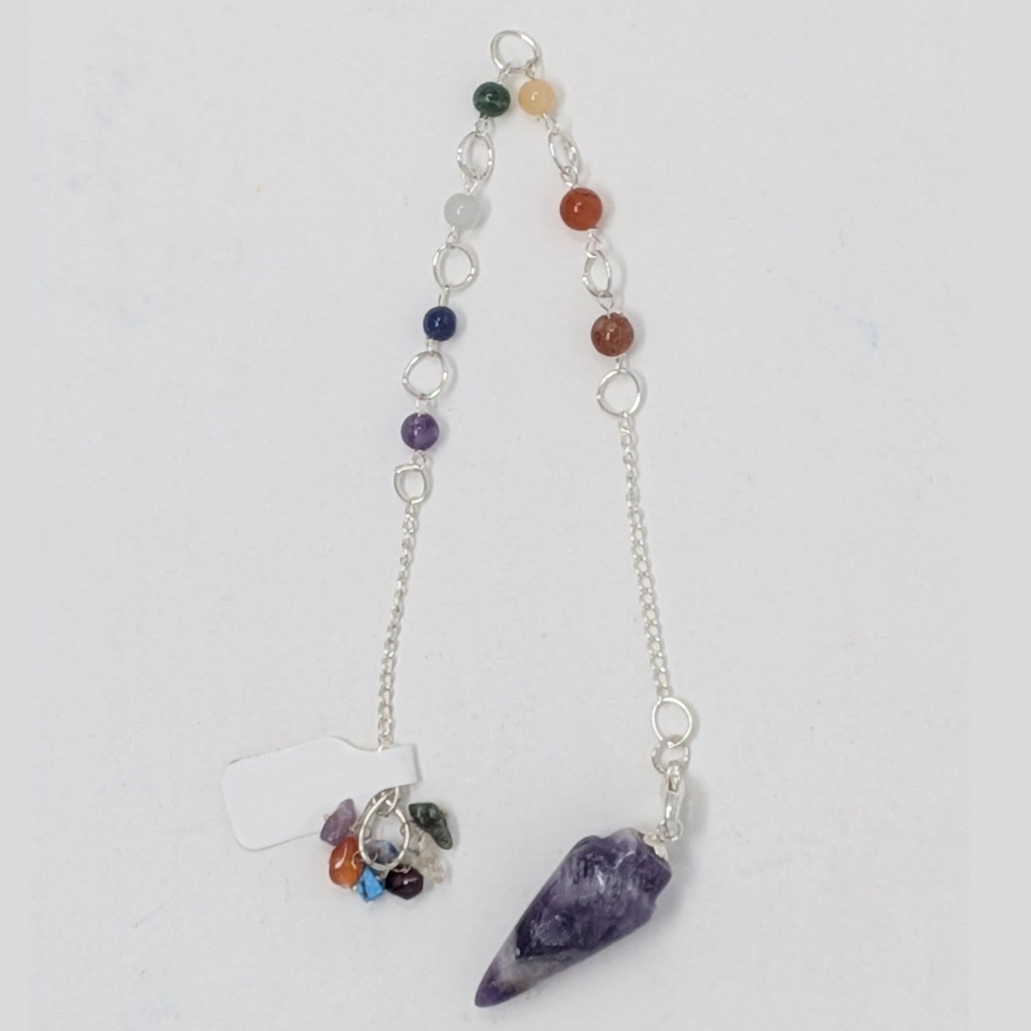 Amethyst Pendulum with Chakra Beads