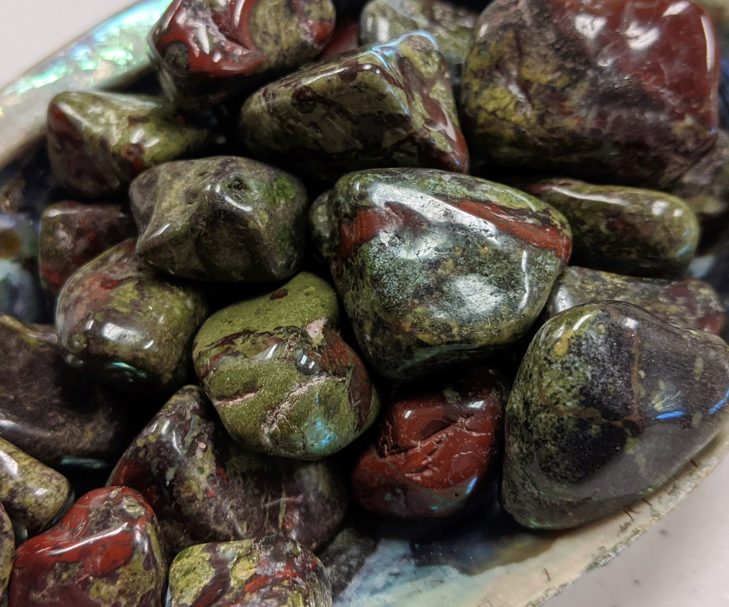 Dragon's Blood Jasper Tumbled Stones