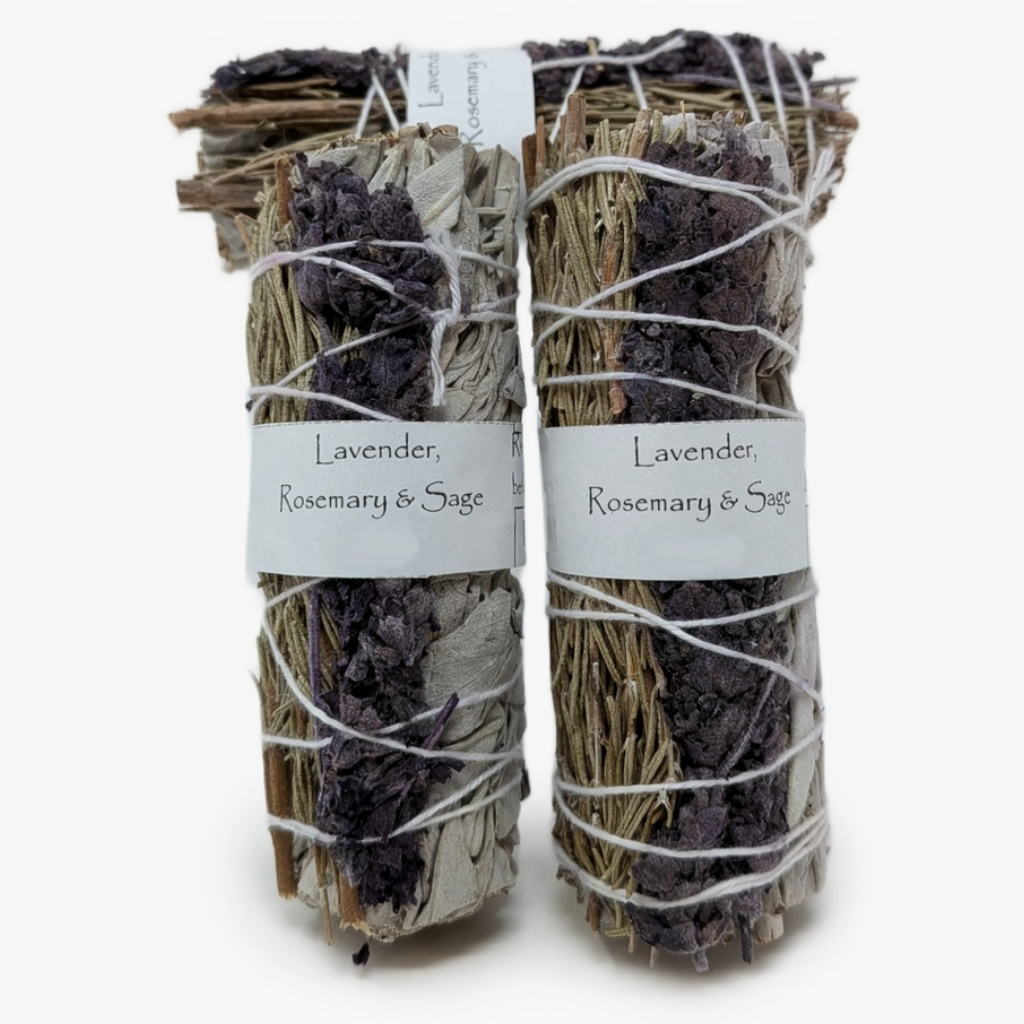 White Sage, Rosemary, and Lavender Bundles 3" - 4"
