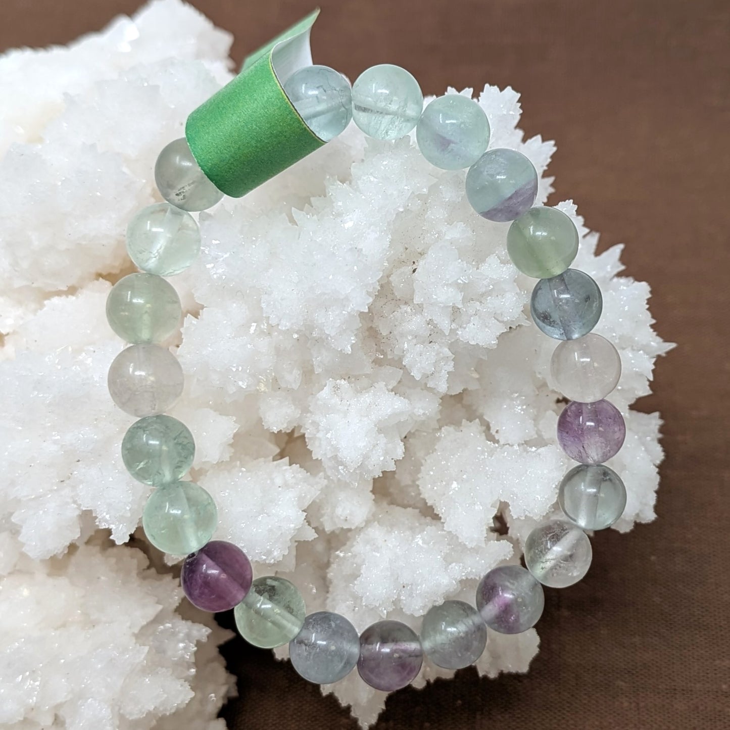 Rainbow Fluorite Beaded Bracelet