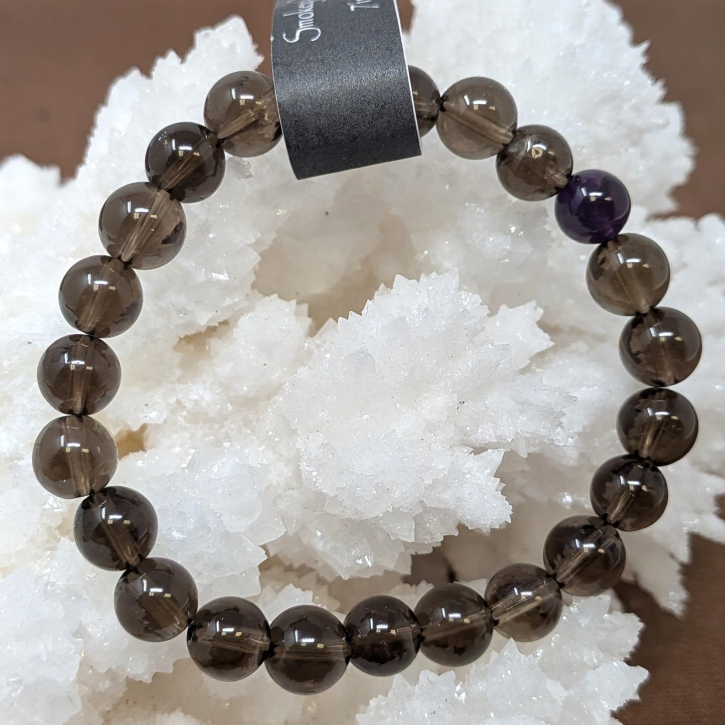 Smokey Quartz Beaded Bracelet