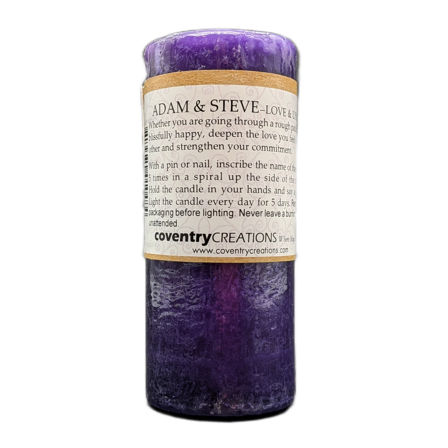 Adam & Steve, Love & Union Candle