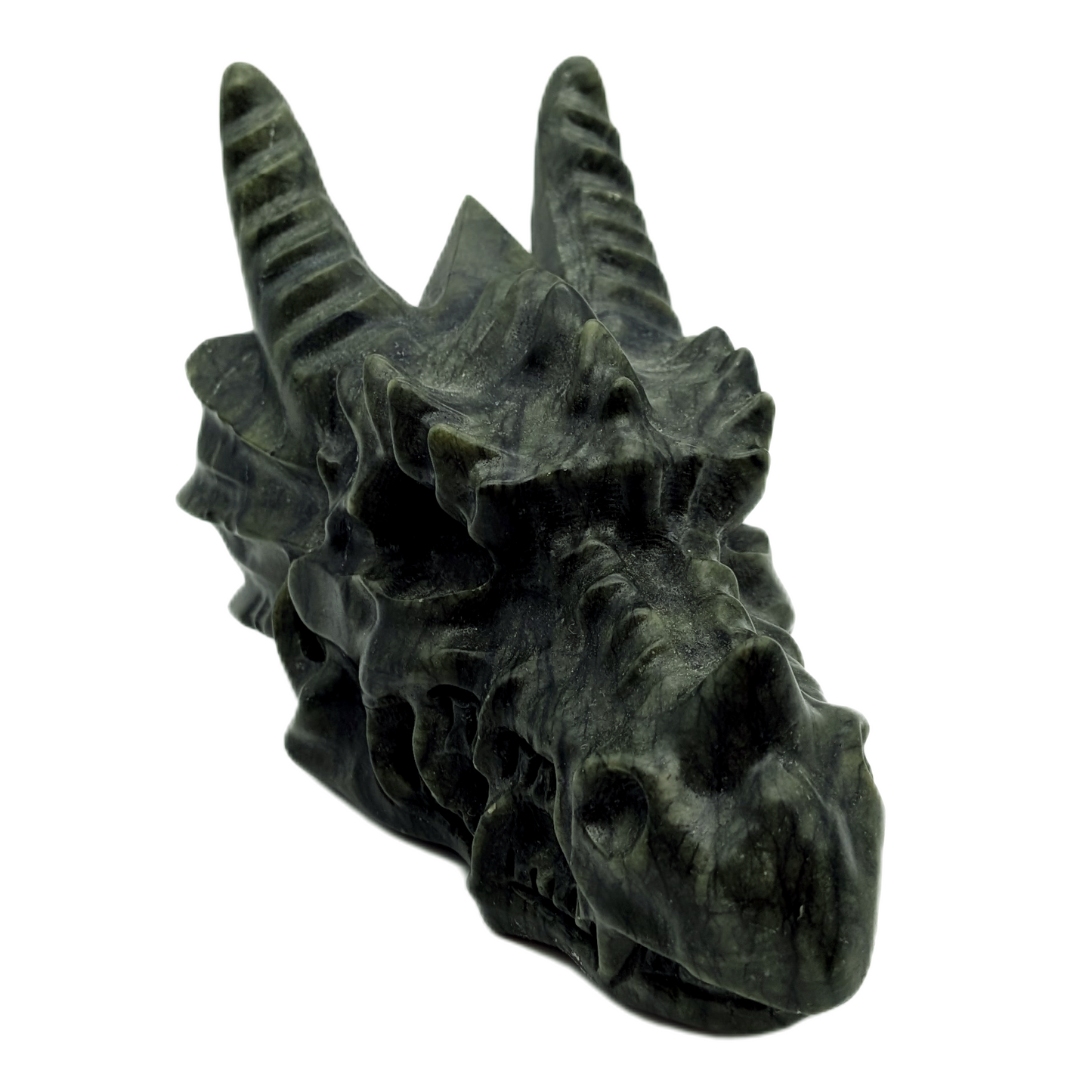 Xiyuan Jade (Serpentine) Dragon Head