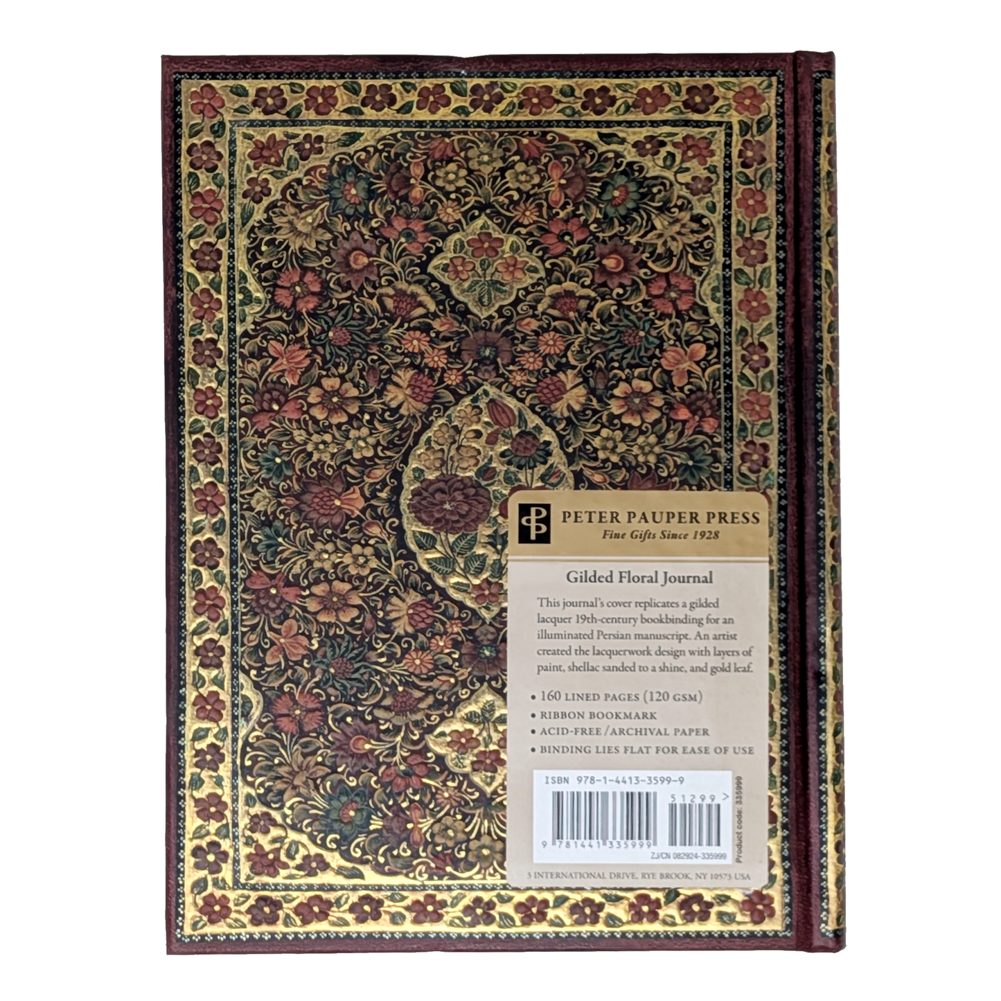 Gilded Floral Journal