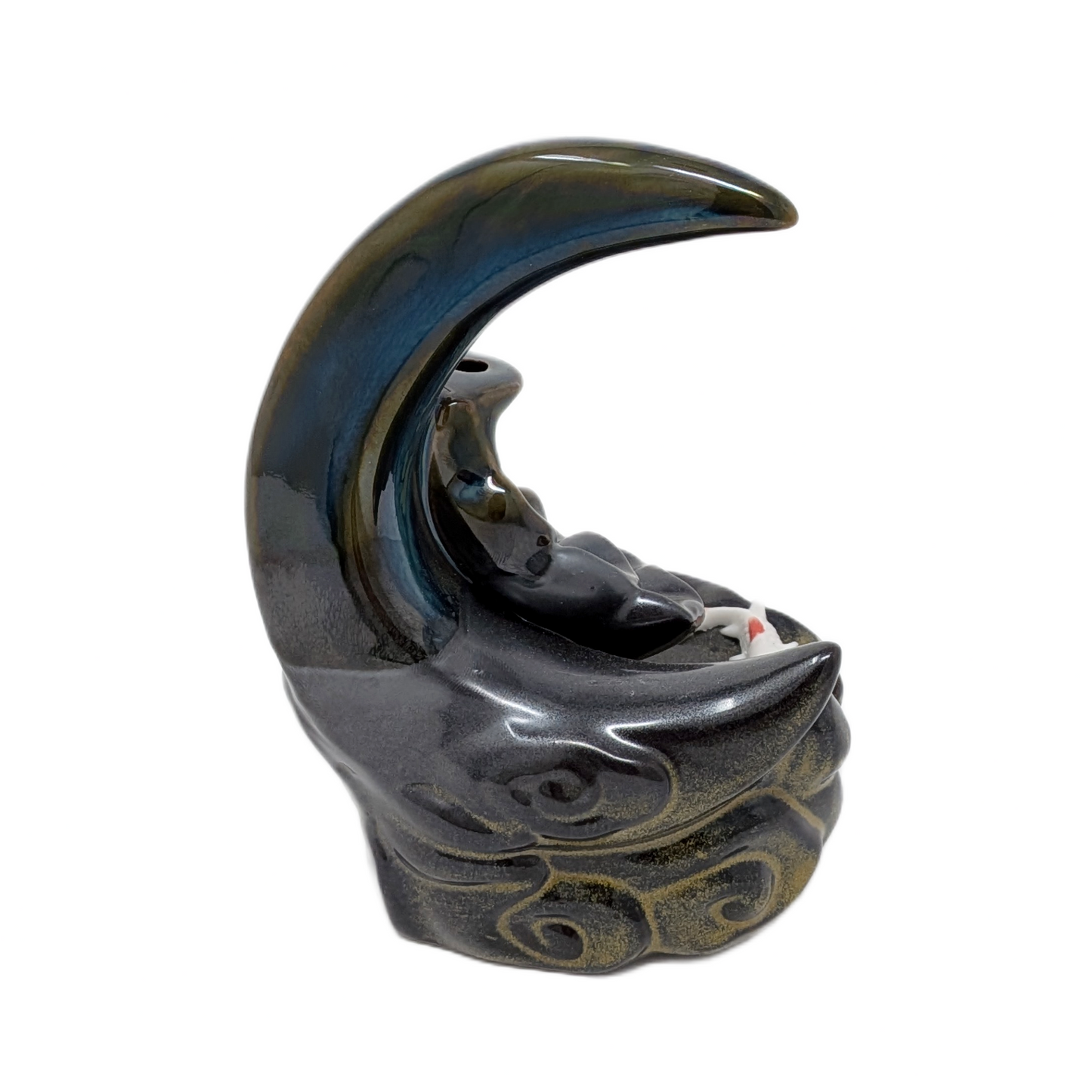 Koi & Moon Backflow Incense Burner