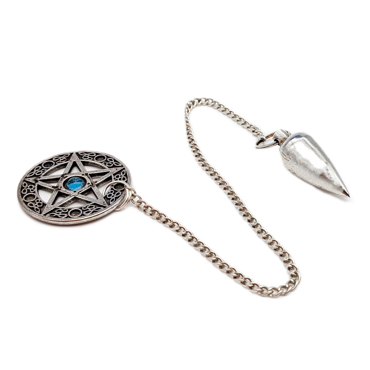 Metal Pendulum with Large Pentacle Charm