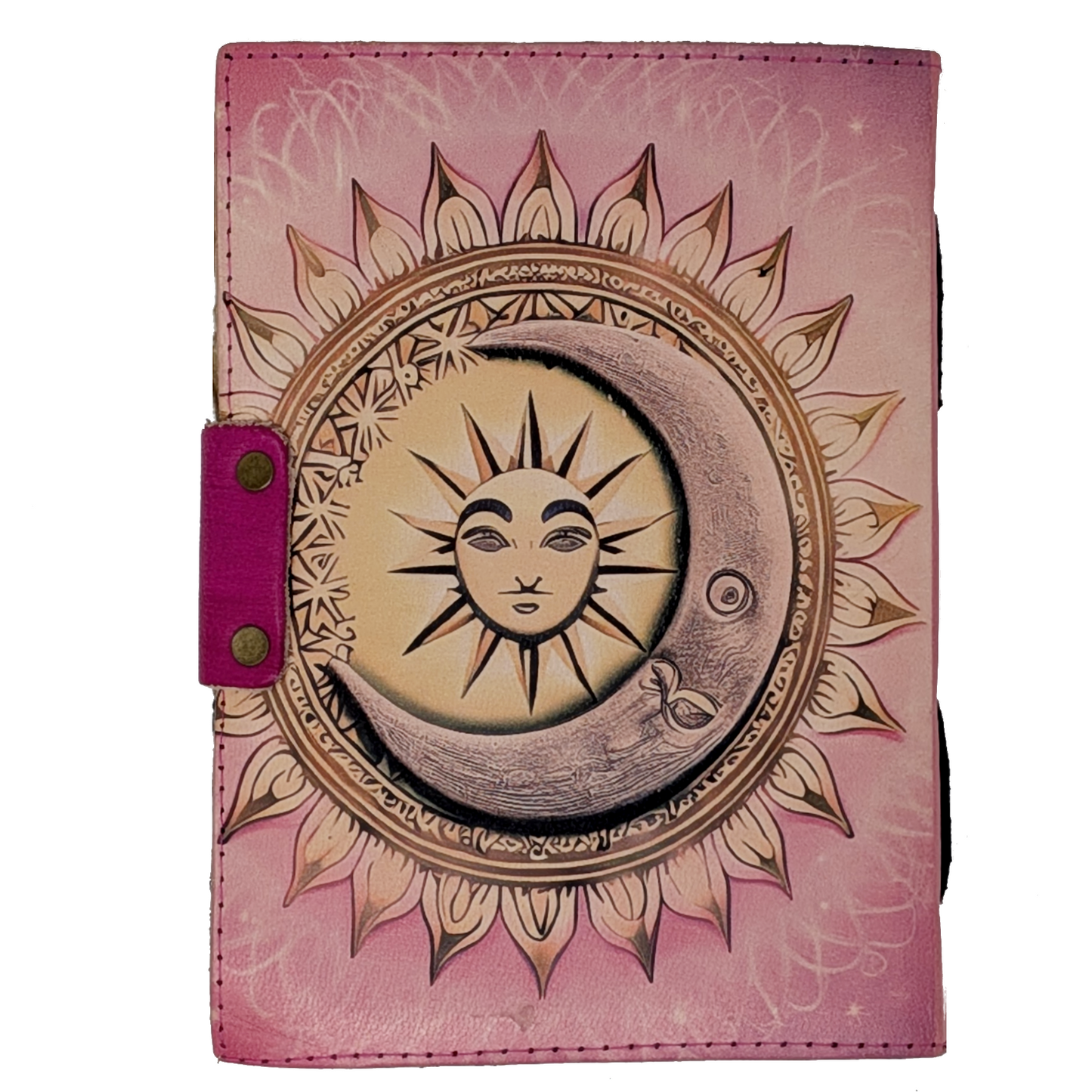 Celestial Fusion Blank Leather Journal (5 X 7 in.)