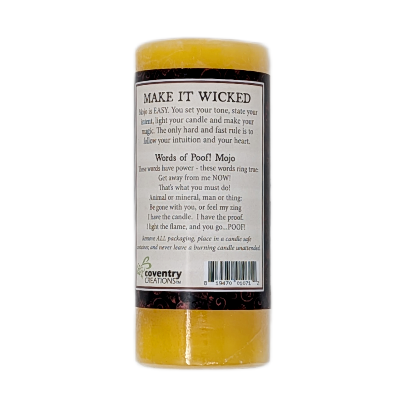 Poof! Intention Candle