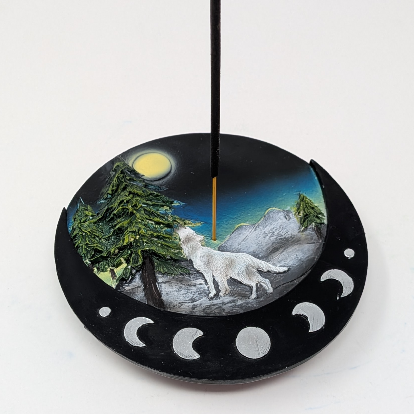Forest Moon Wolf Stick Burner