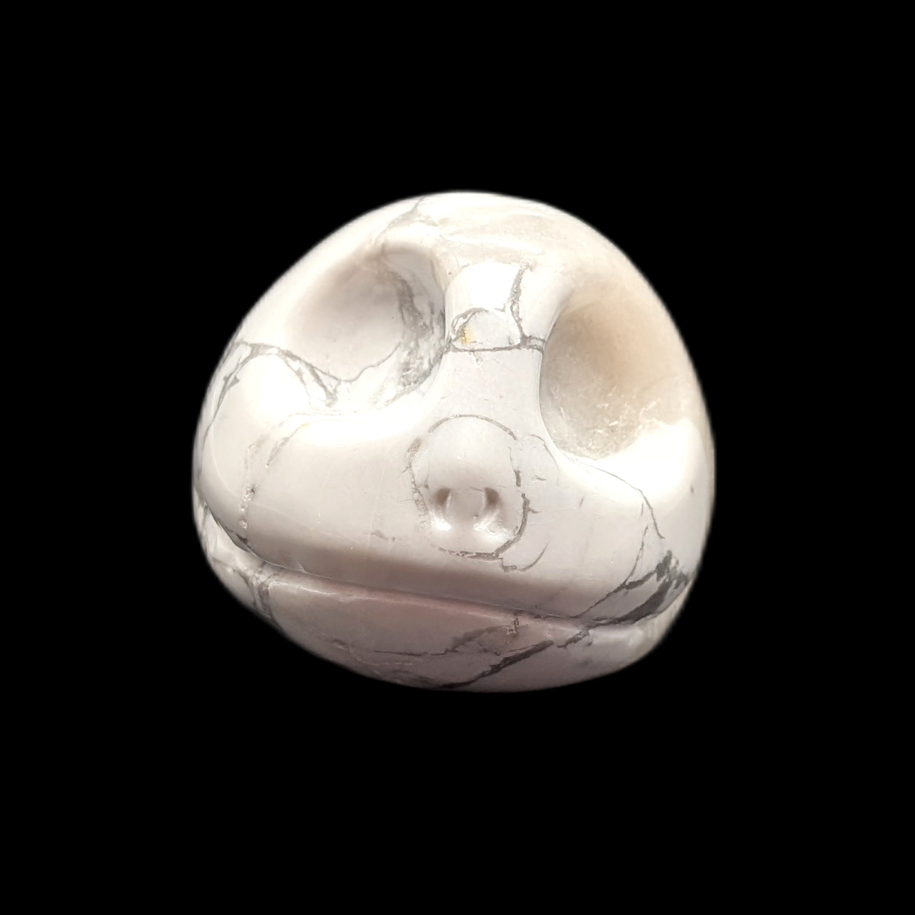 Skully White Howlite Skull
