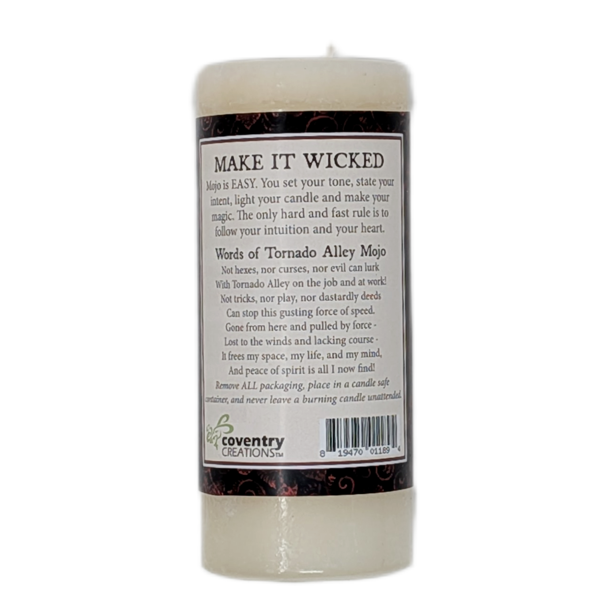 Tornado Alley Intention Candle by Dorothy Morrison