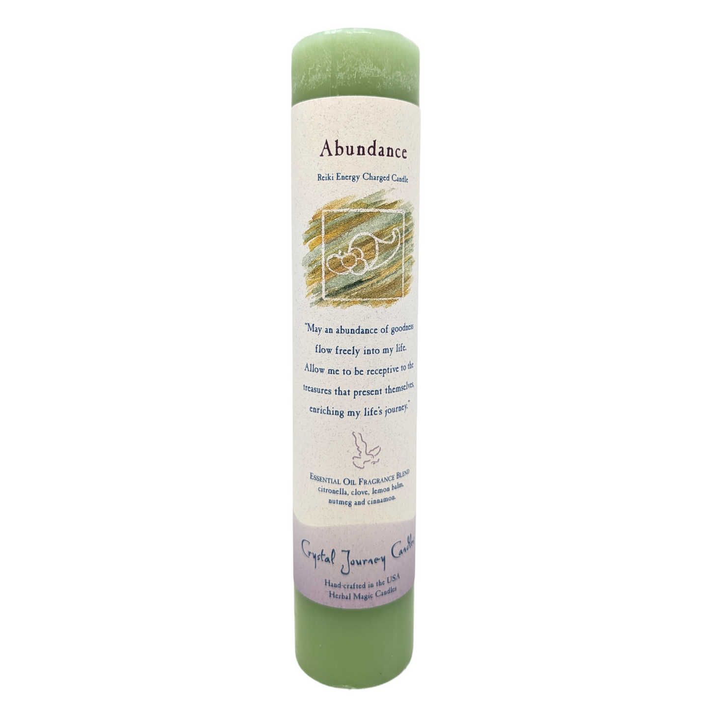 "Abundance" Herbal Magic Pillar