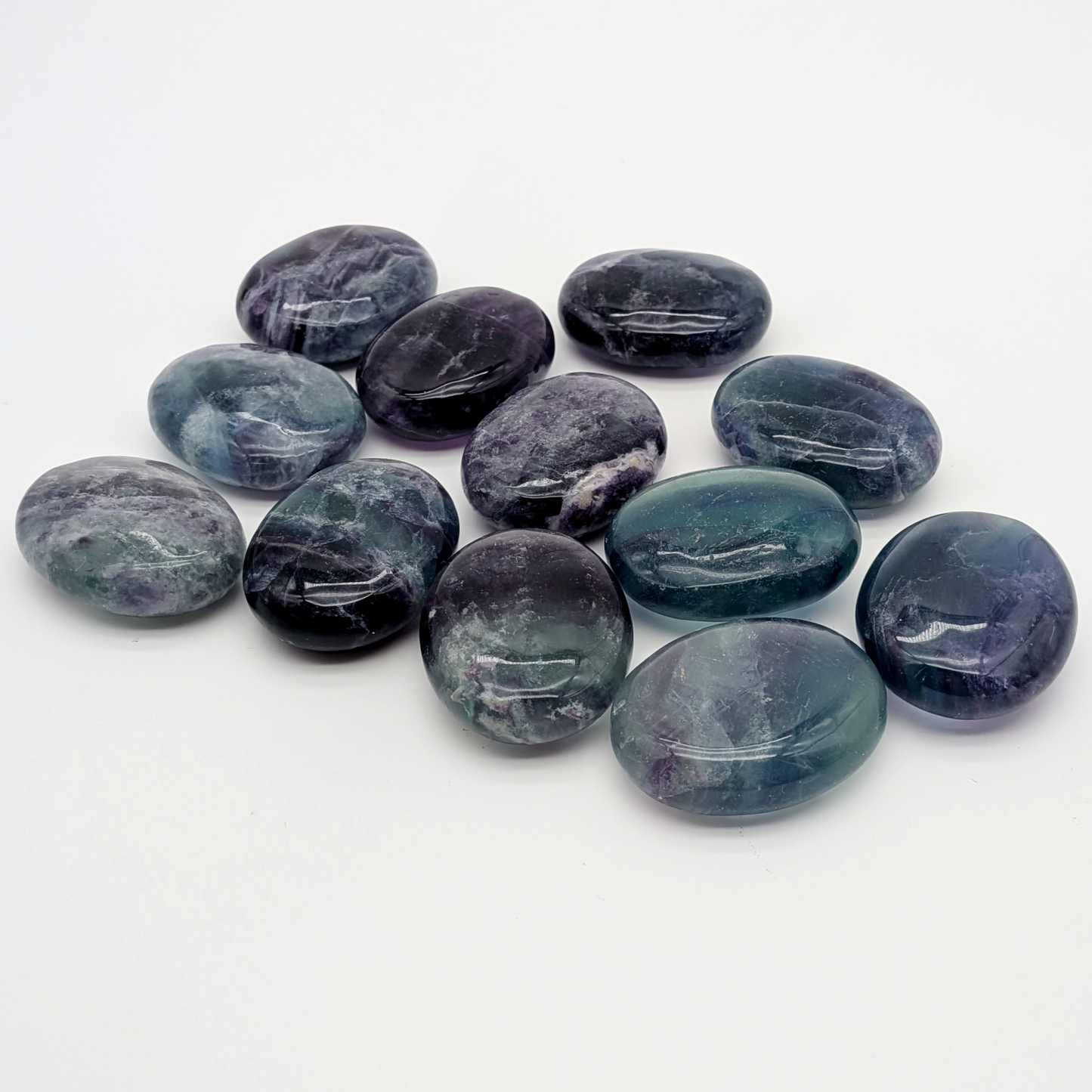 Rainbow Fluorite Palm Stone