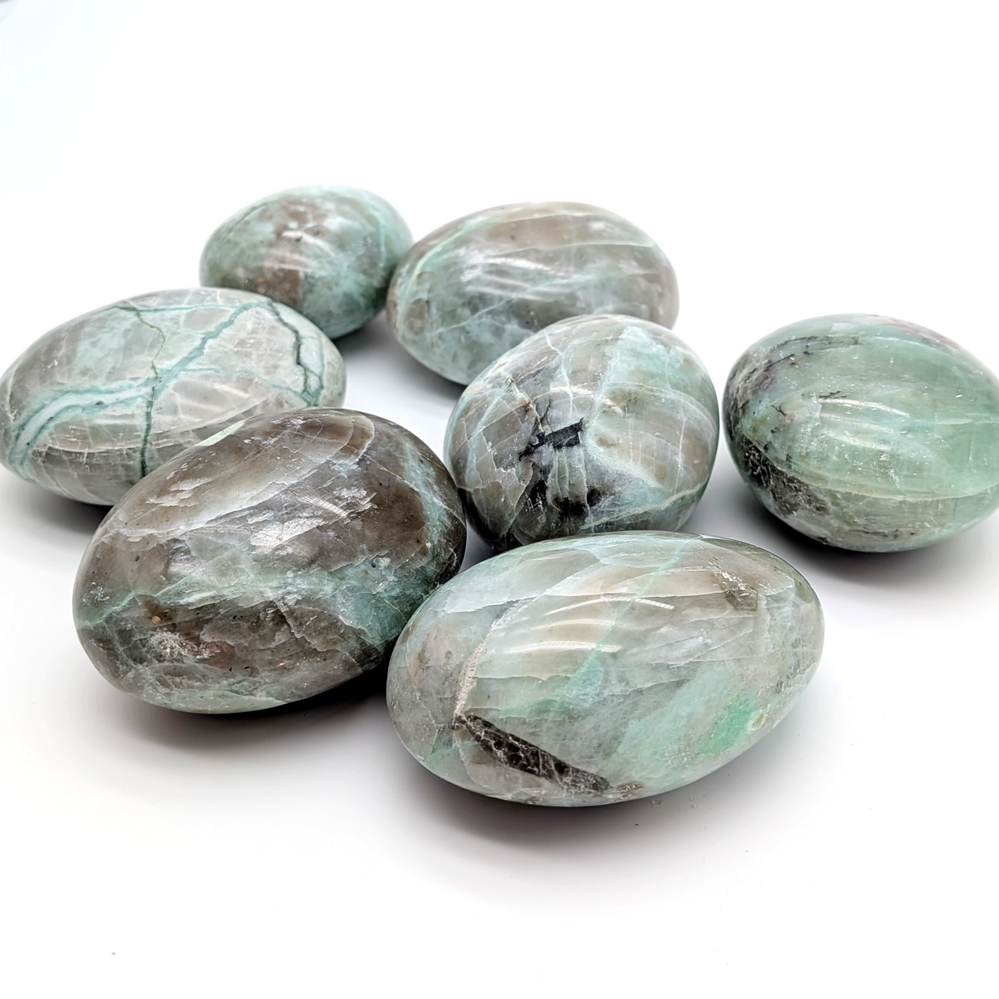 Green Moonstone / Garnierite Palm Stone