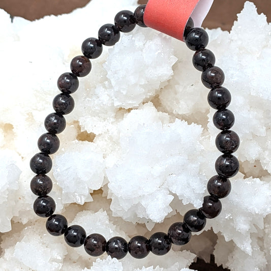 Garnet Beaded Bracelet