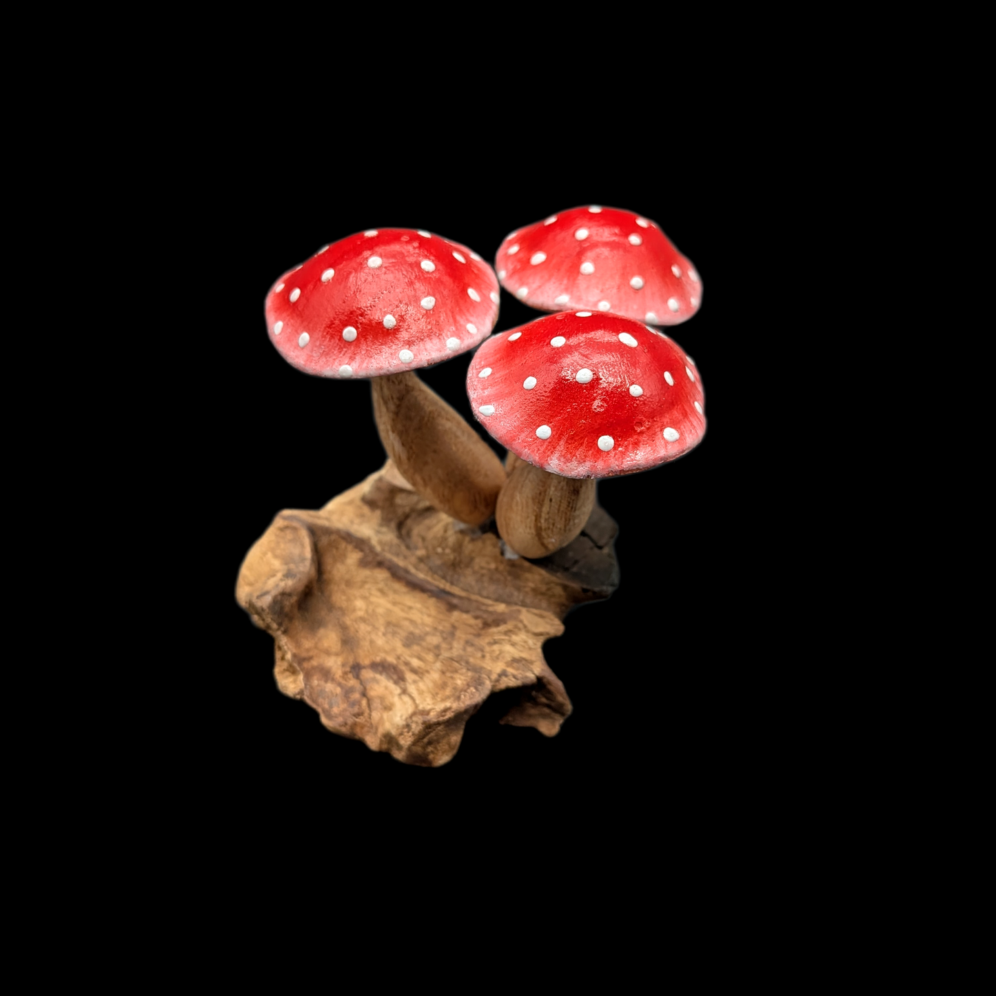 Wooden Mushroom Decor
