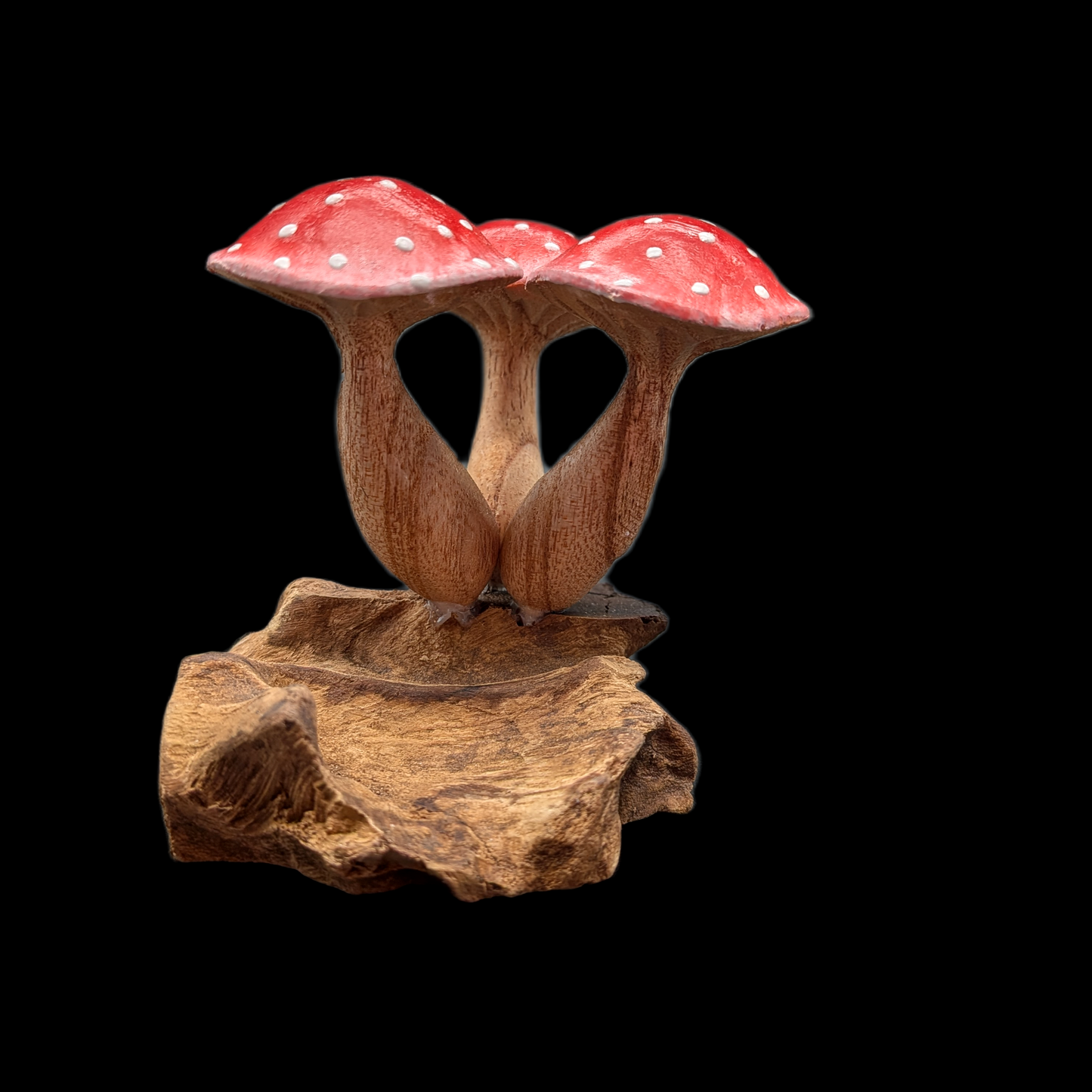Wooden Mushroom Decor