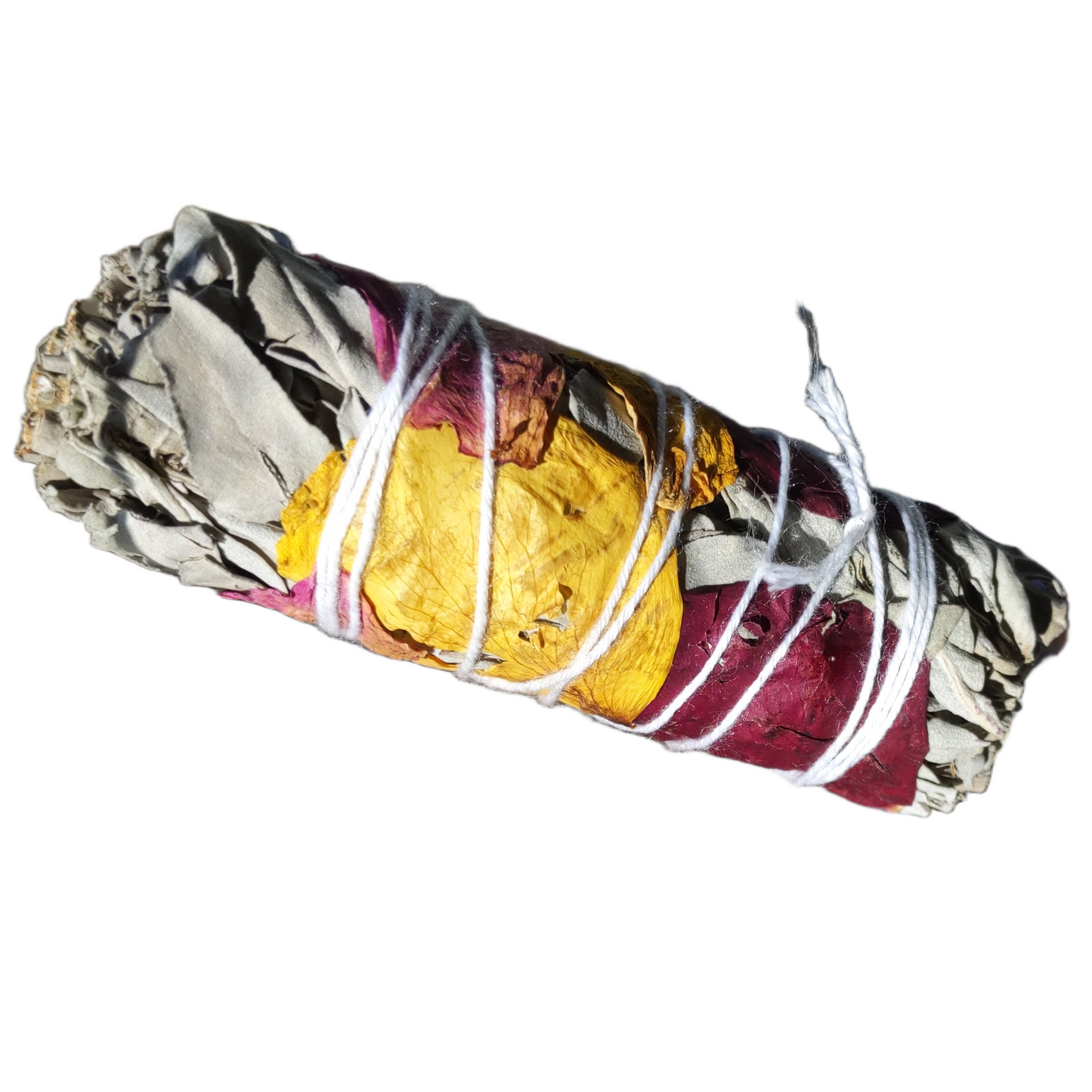 White Sage & Rose Petal Bundles 3" - 4"