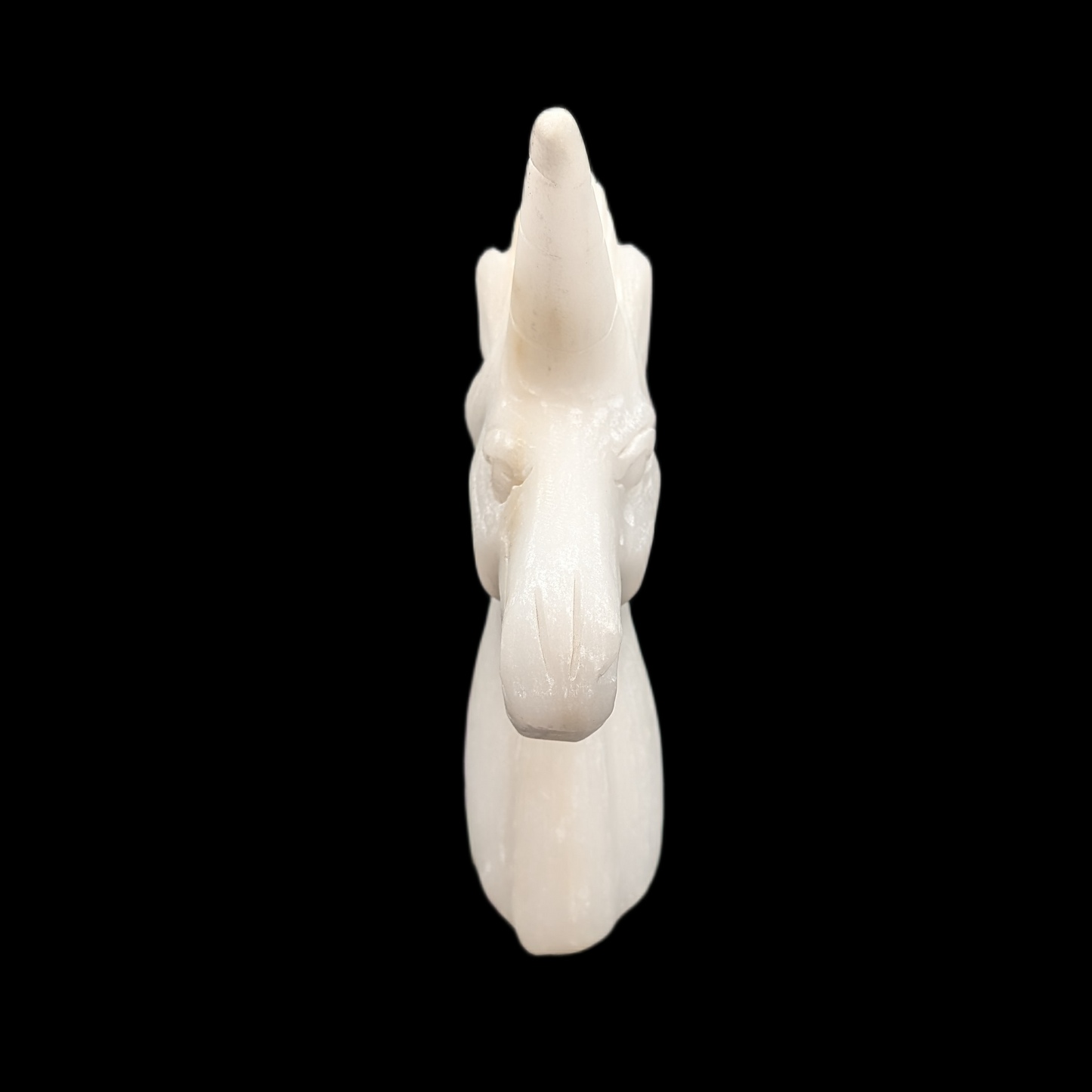 Alabaster Unicorn Bust