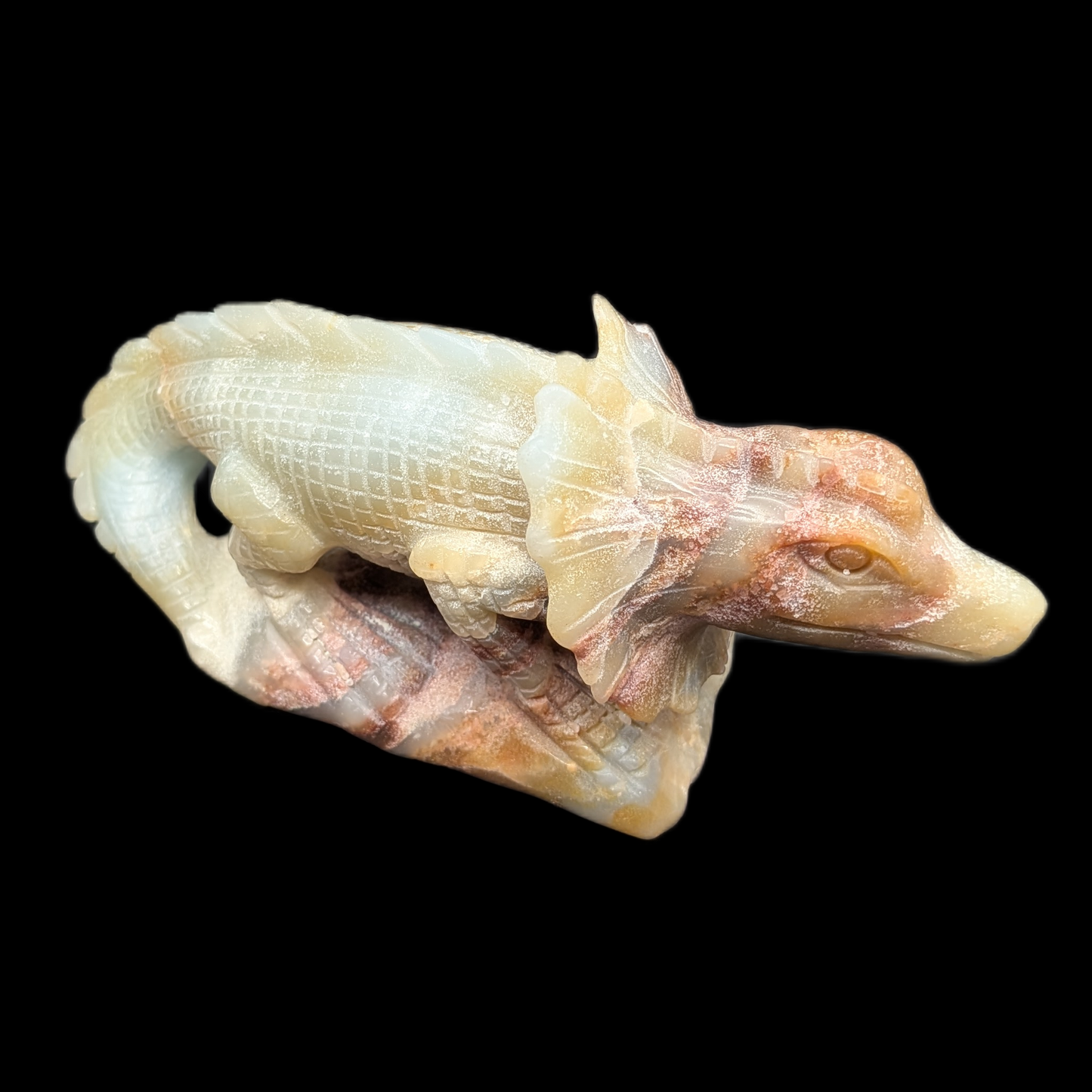 Amazonite Lizard Carving