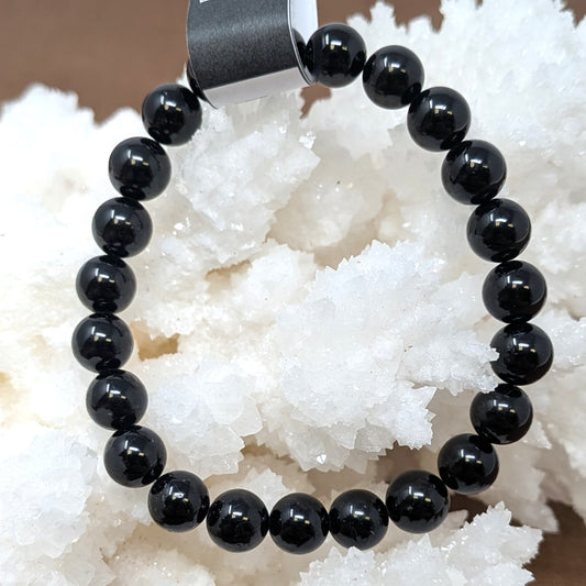 Black Tourmaline Beaded Bracelet