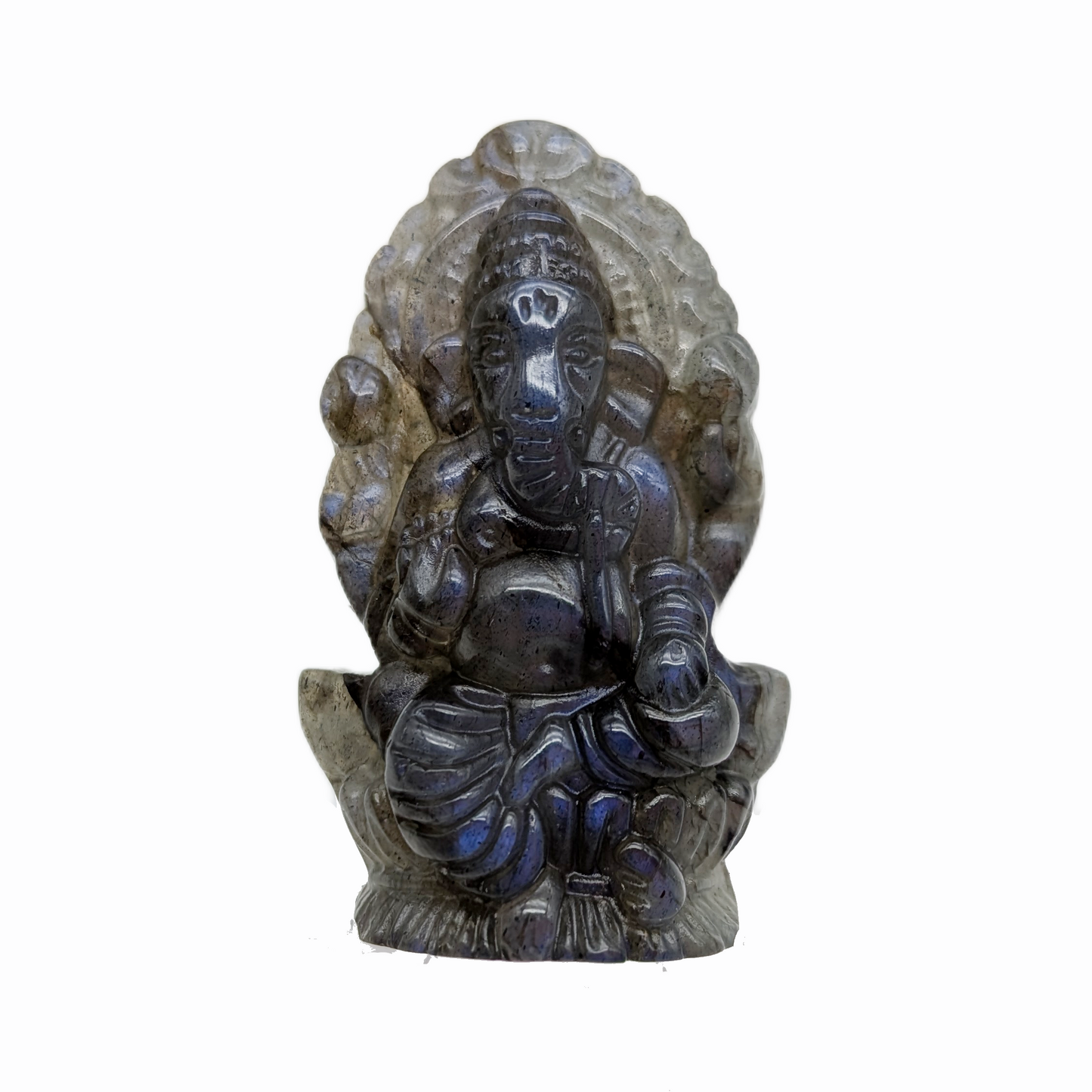 Labradorite Ganesha Carving