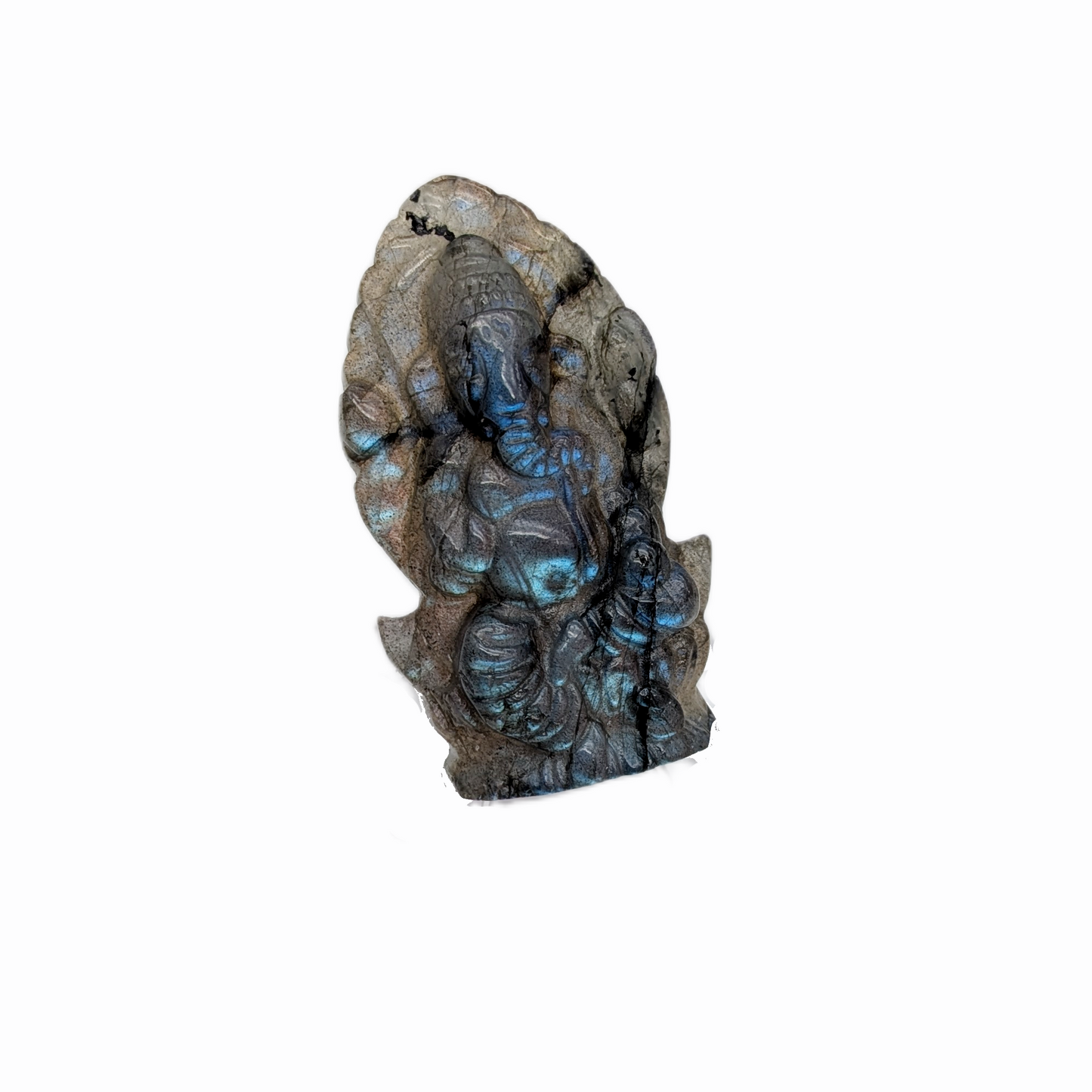 Labradorite Ganesha Carving