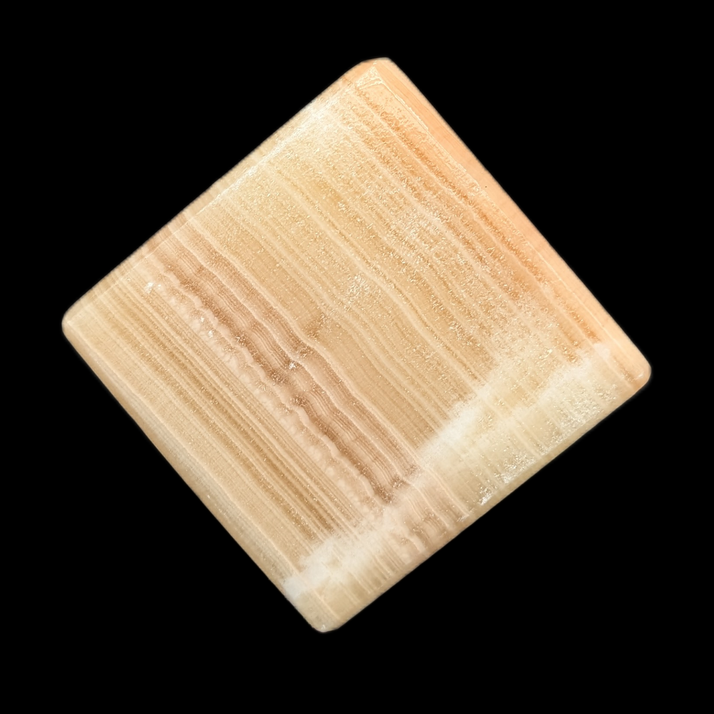 Honey Calcite Cube