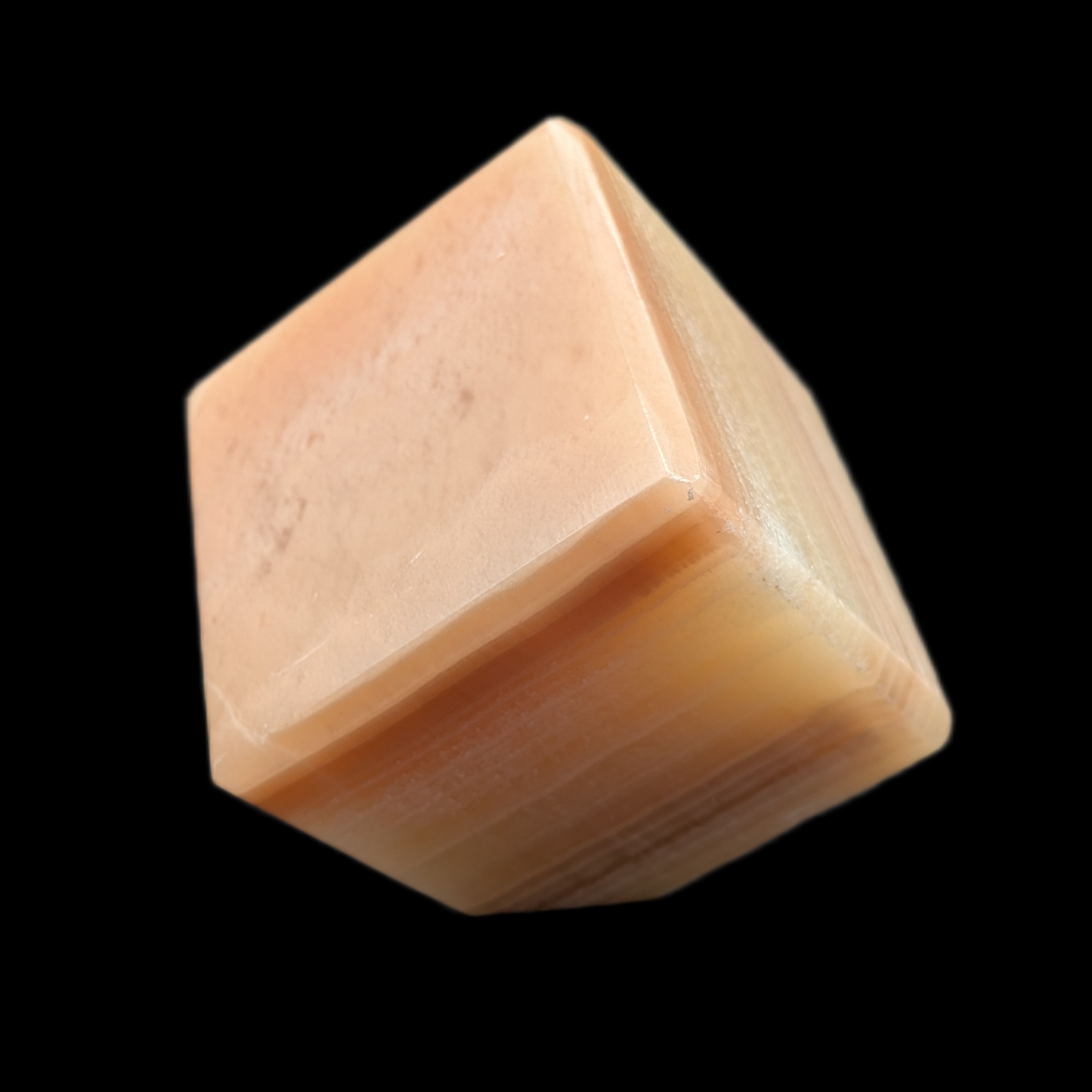 Honey Calcite Cube