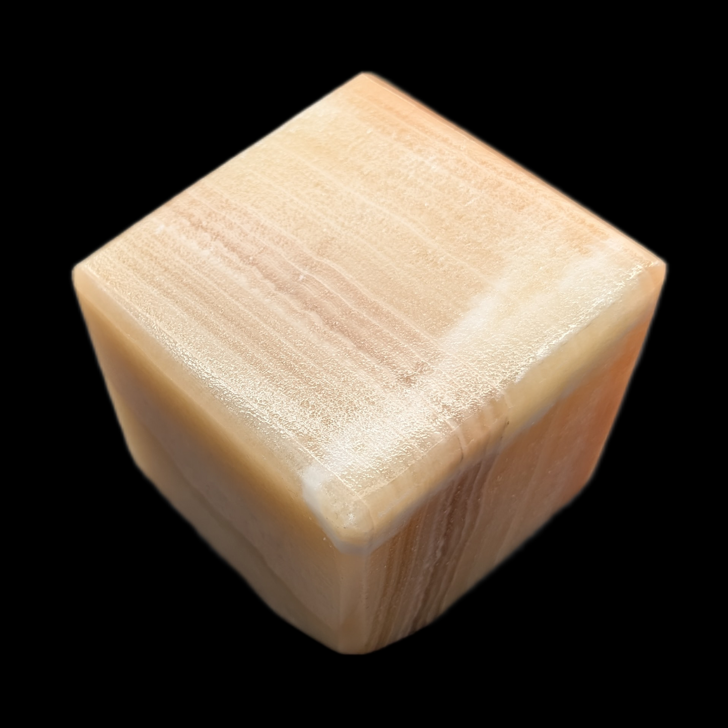 Honey Calcite Cube