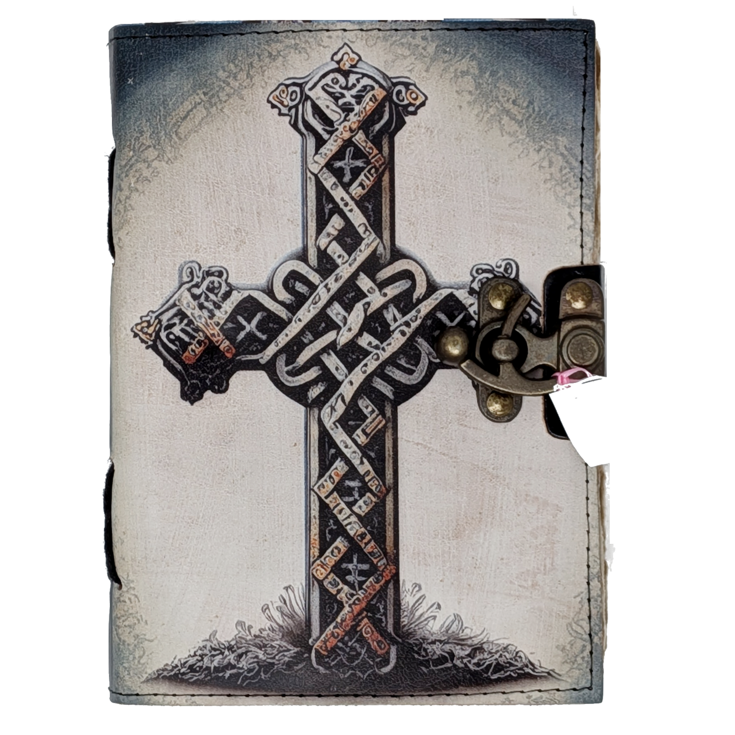 Sacred Cross Blank Leather Journal