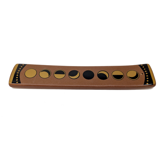 Ceramic Moon Phase Incense Burner