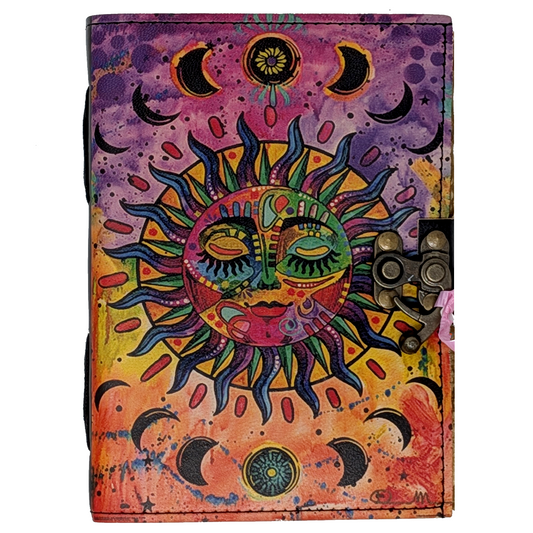 Sun Splash Blank Leather Journal (5 X 7 in.)