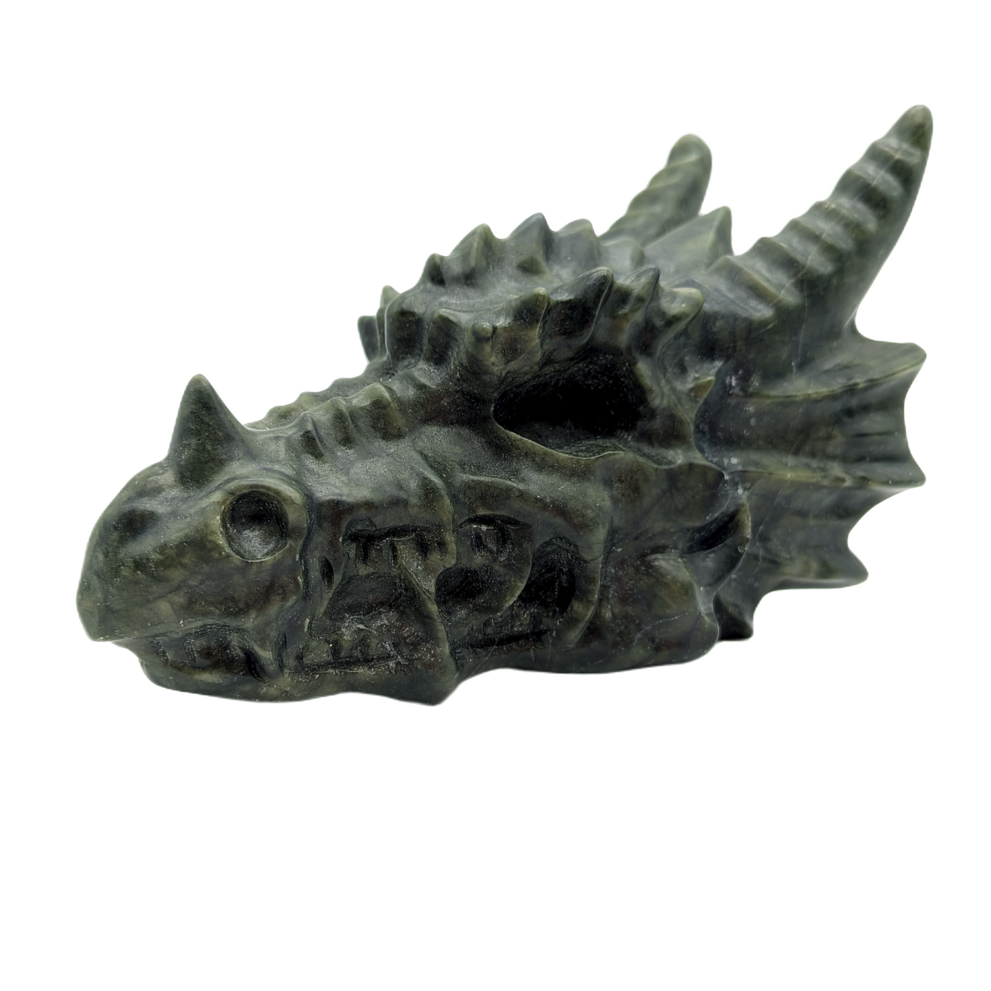 Xiyuan Jade (Serpentine) Dragon Head