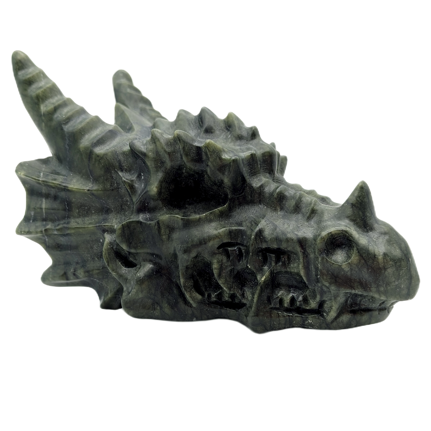 Xiyuan Jade (Serpentine) Dragon Head
