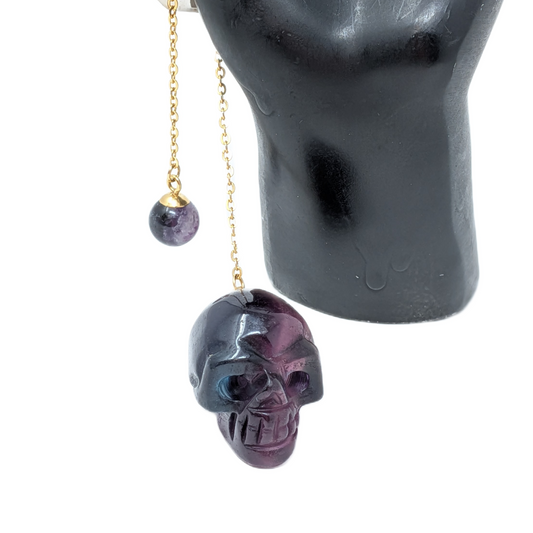 Fluorite Skull Pendulum