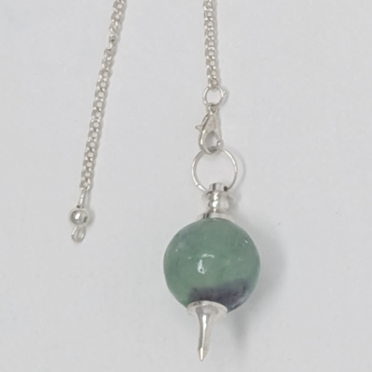Green Fluorite Sphere Pendulum