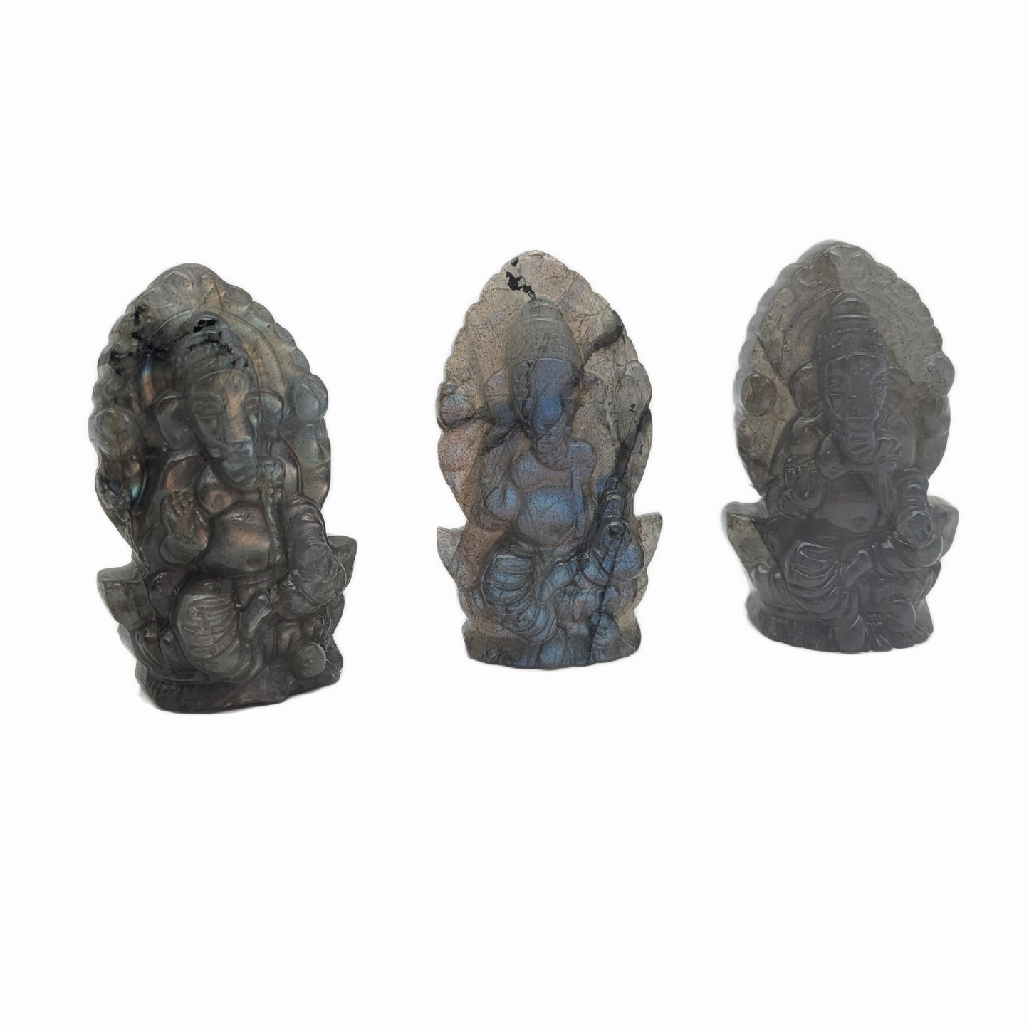 Labradorite Ganesha Carving