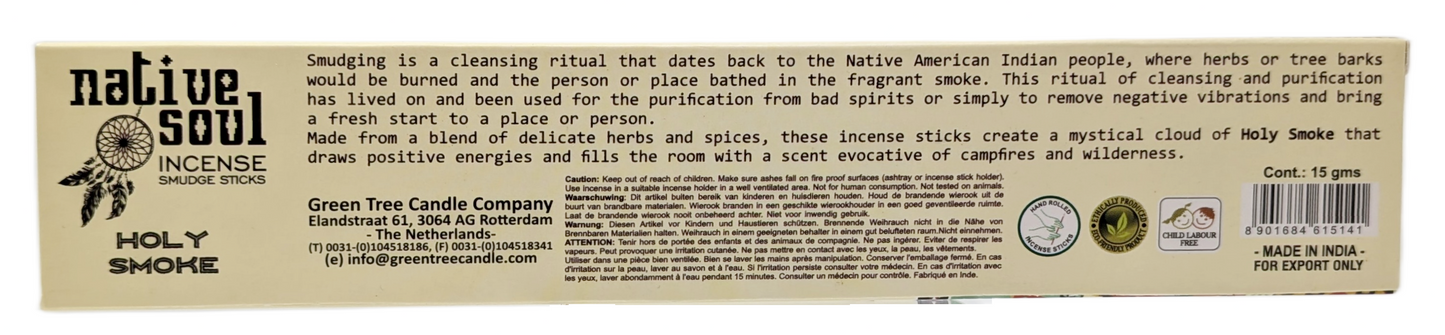 Native Soul "Holy Smoke" Stick Incense