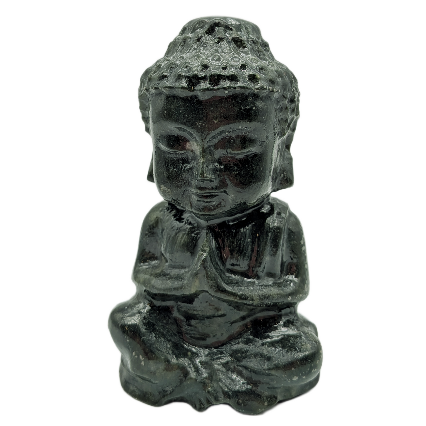 Xiuyan Jade (Serpentine) Buddha Statue