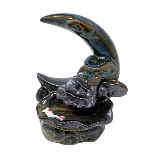 Koi & Moon Backflow Incense Burner