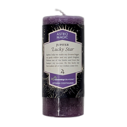 "Lucky Star" Jupiter Astro Magic Candle