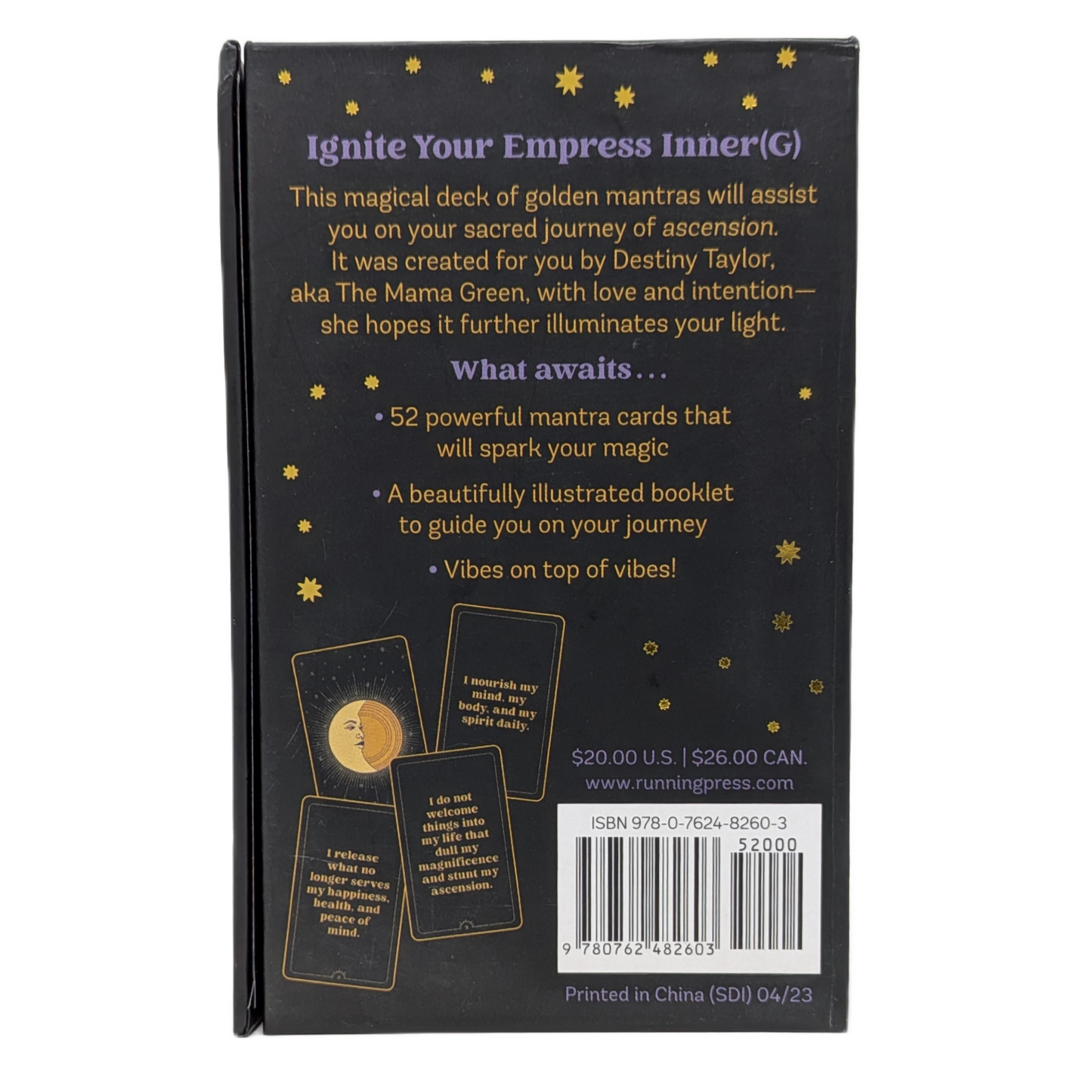 Golden Mantras Affirmation Deck