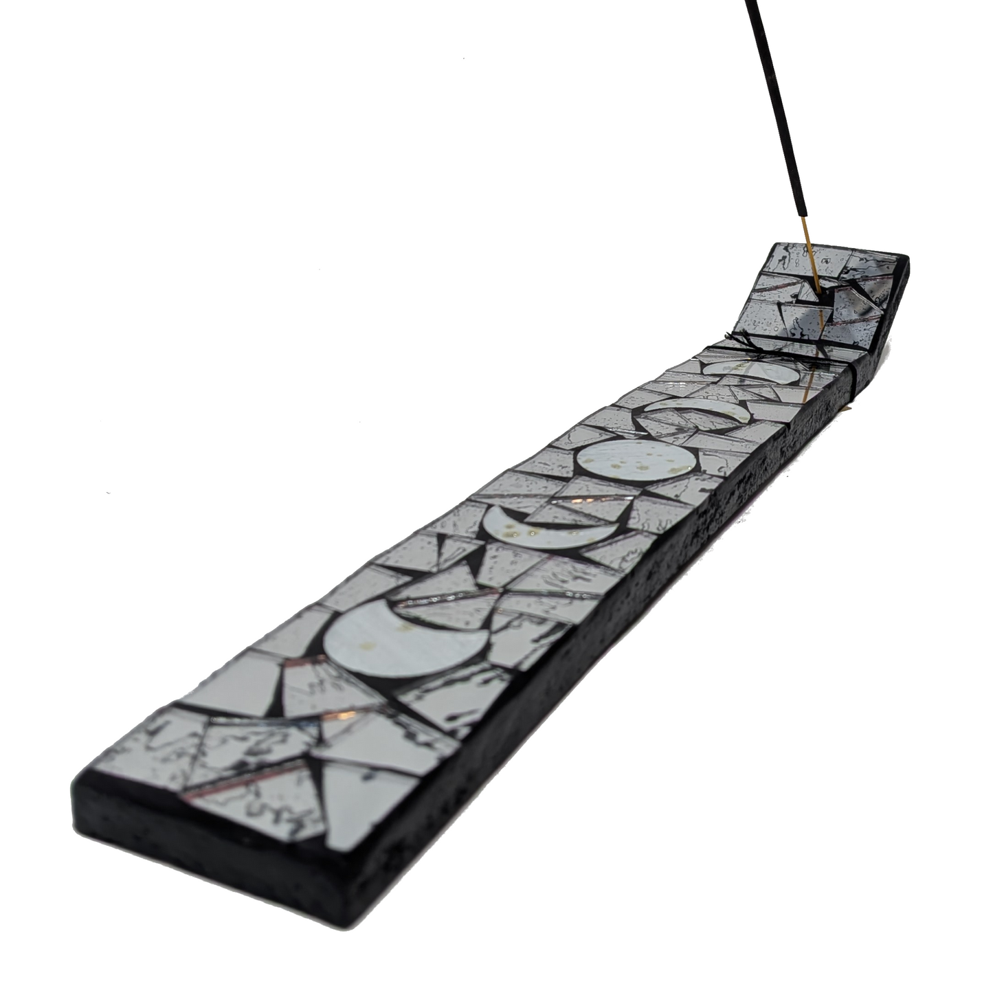 Moon Phase Burner with Mirrored Accents.