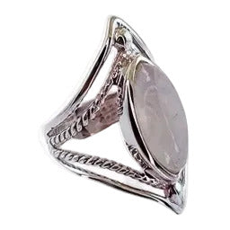 Moonstone Gem Gallery Ring