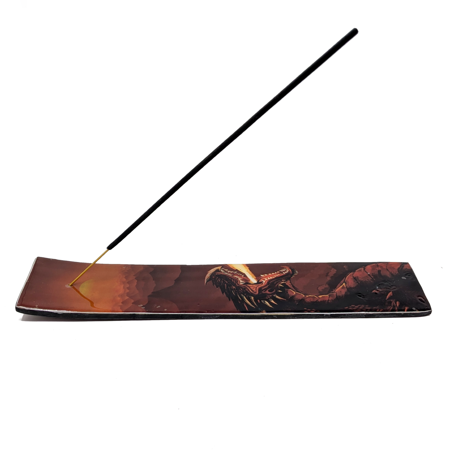 Red Dragon Printed Incense Burner