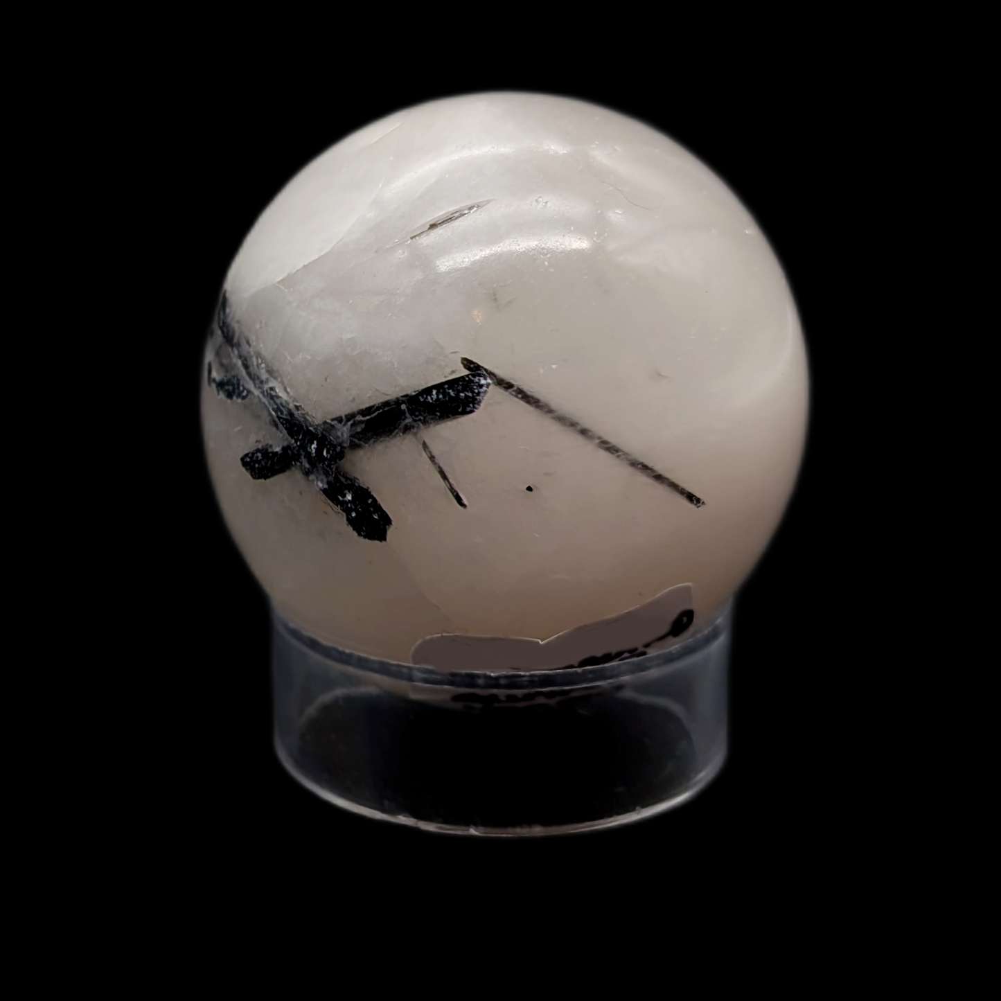Tourmalinated Quartz Sphere 40mm