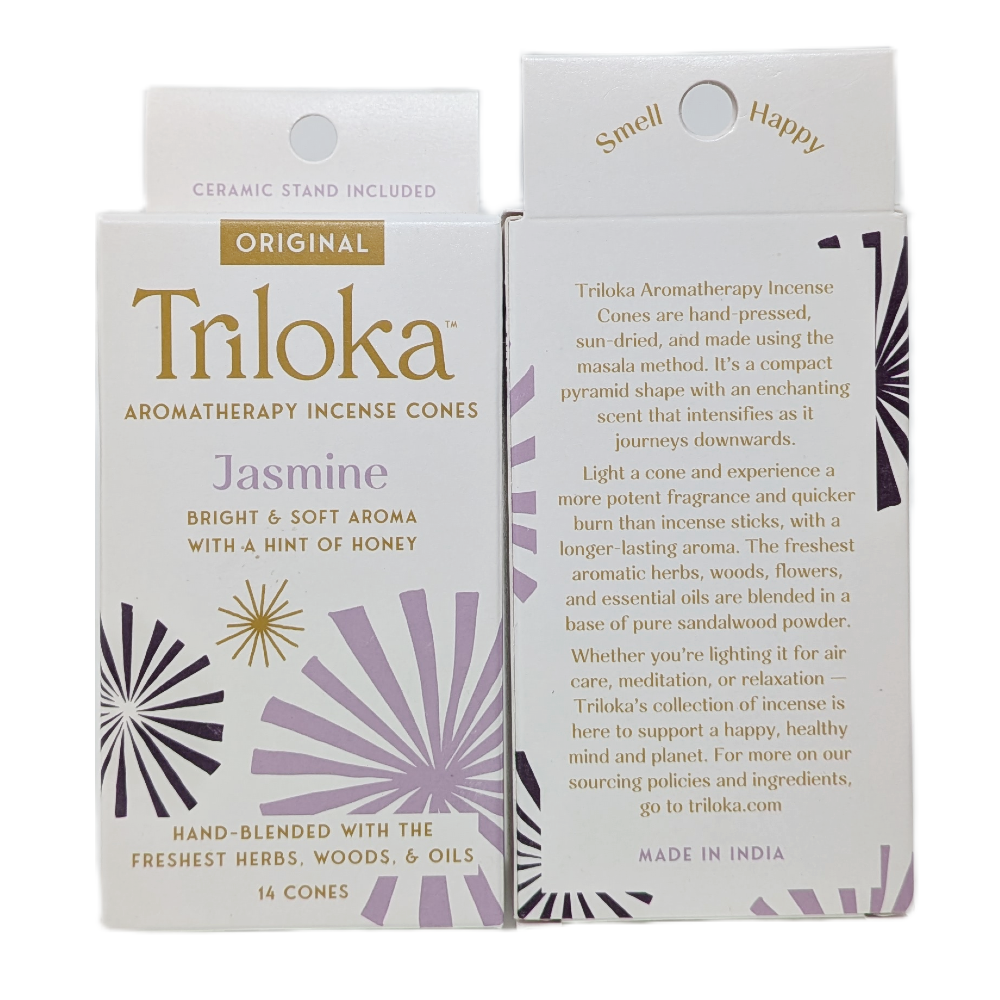 Triloka Jasmine Cone Incense